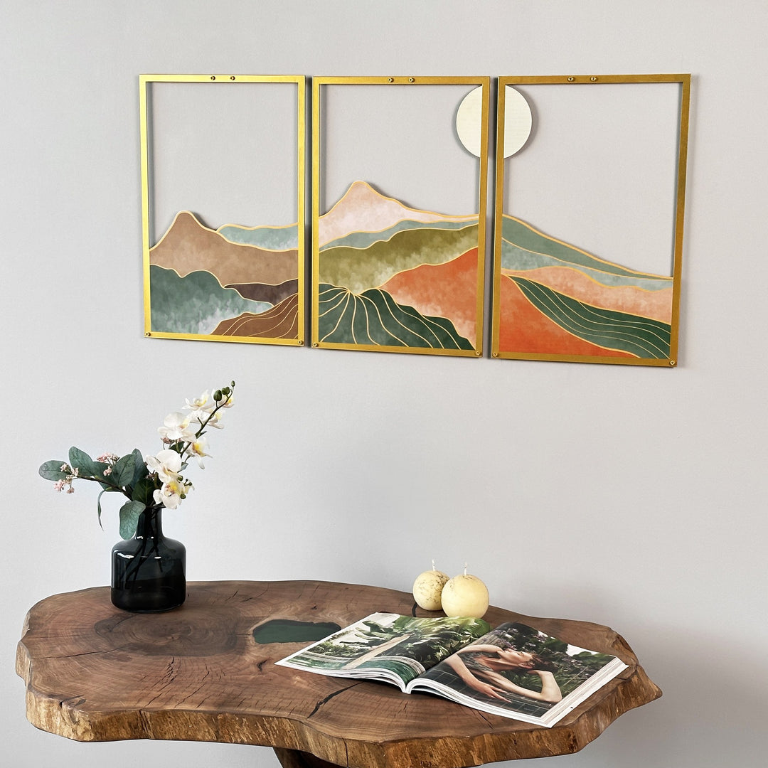 triple-line-landscape-set-metal-wall-art-elegant-scenic-depictions-for-contemporary-decor-colorfullworlds