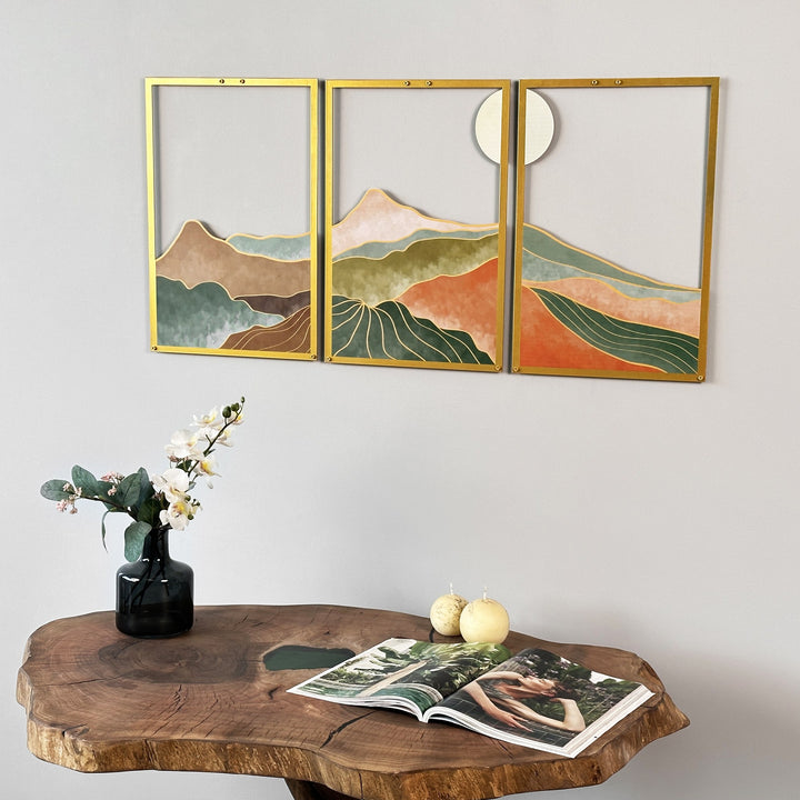 triple-line-landscape-set-metal-wall-art-elegant-scenic-depictions-for-contemporary-decor-colorfullworlds
