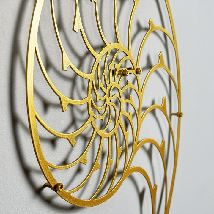 nautilus-and-the-golden-ratio-fibonacci-spiral-unique-modern-metal-wall-art-elegant-home-decor-colorfullworlds