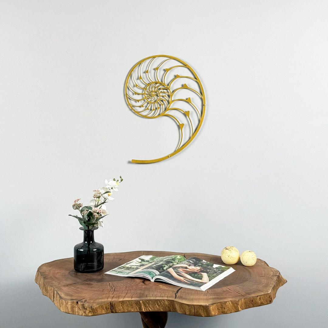 nautilus-and-the-golden-ratio-fibonacci-spiral-unique-modern-metal-wall-art-elegant-design-colorfullworlds