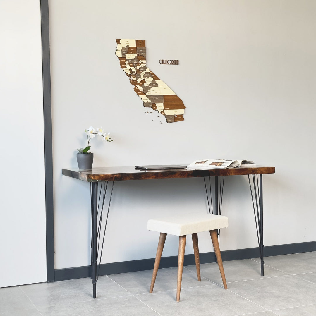 california-map-wooden-3d-multilayered-wall-arts-gift-for-californians-office-wood-decor -colorfullworlds