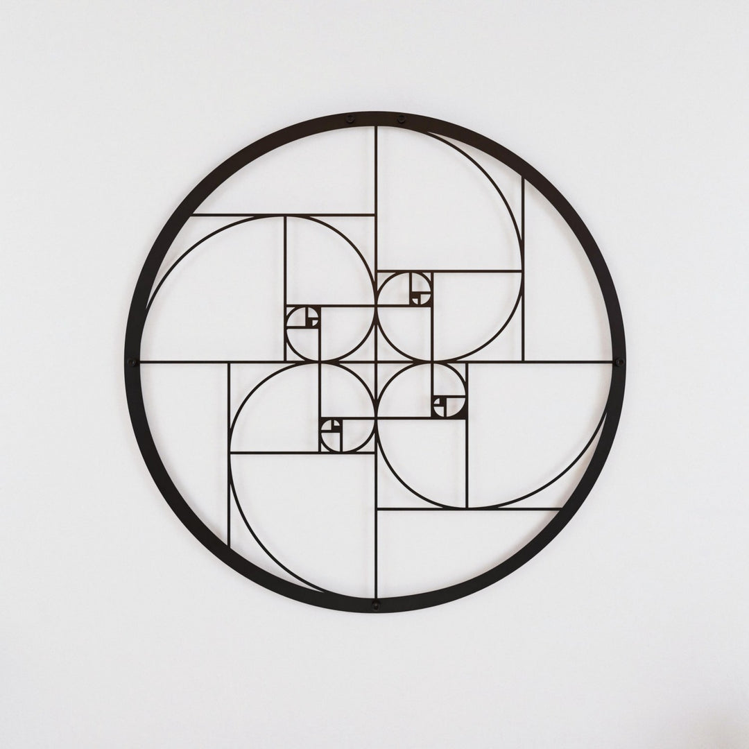 golden-ratio-metal-wall-art-black-abstract-geometric-artwork-with-stunning-geometry-colorfullworlds