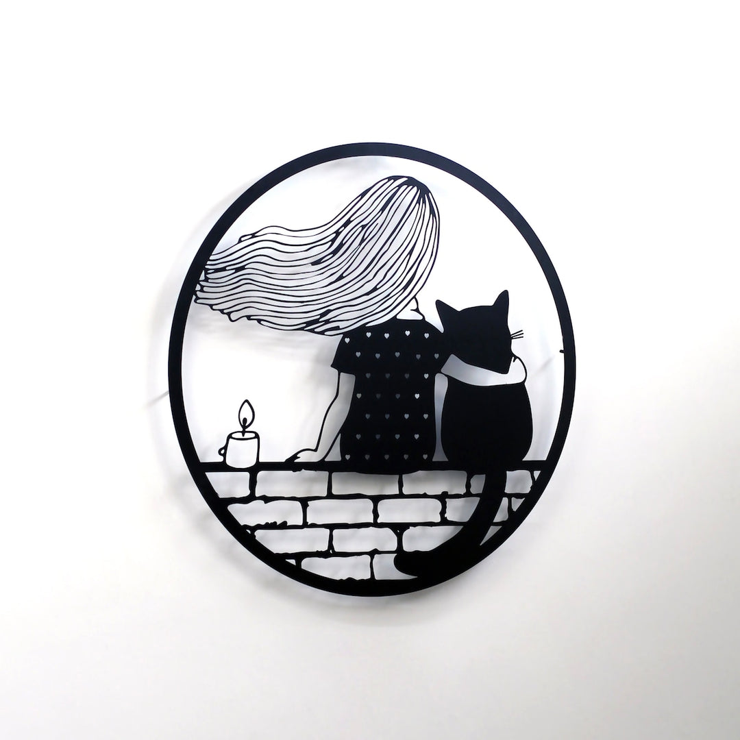 Metal Wall Decor | You and Your Cat - Metal Wall Art