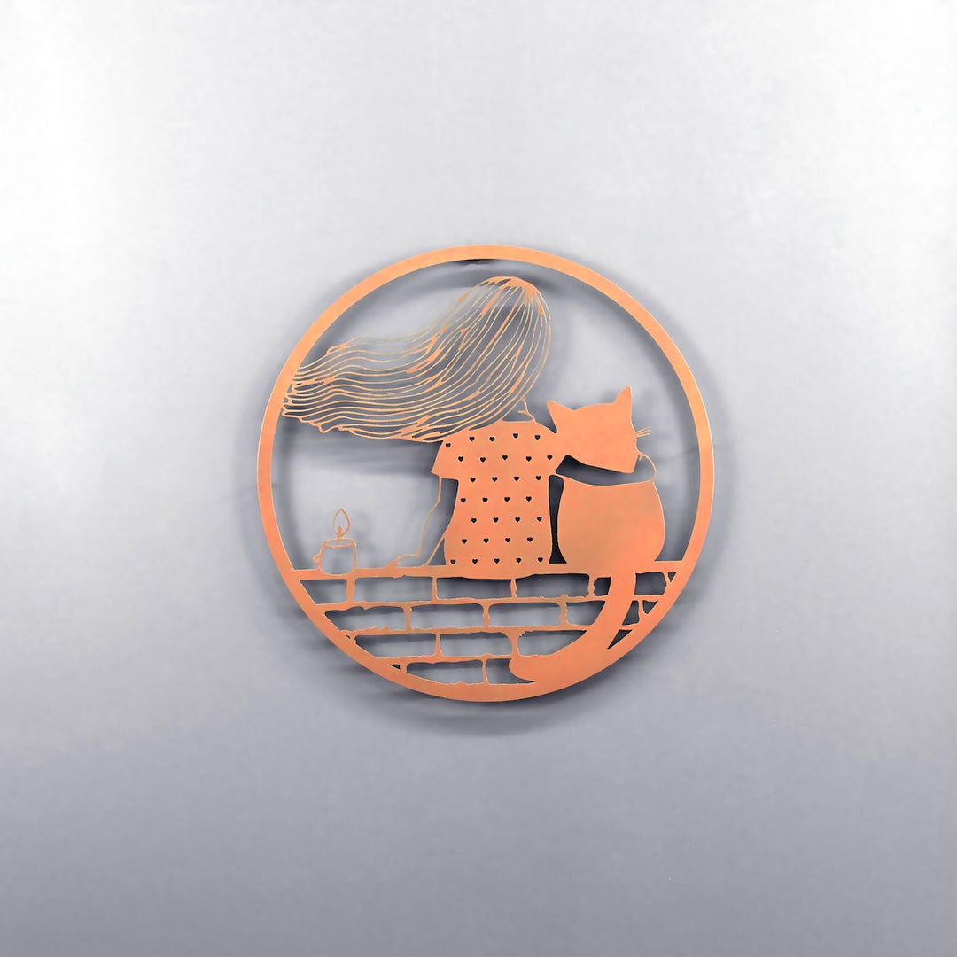 Metal Wall Decor | You and Your Cat - Metal Wall Art