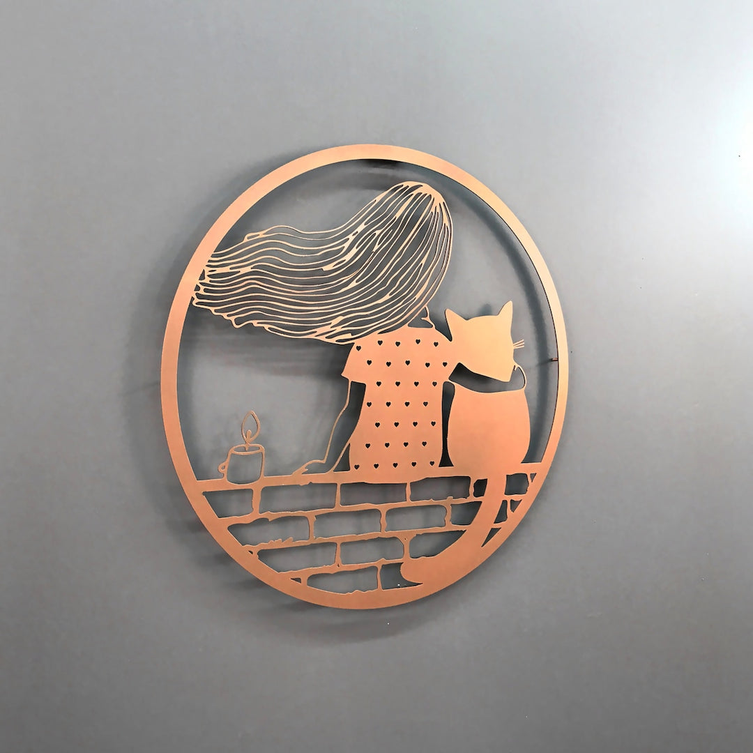 Metal Wall Decor | You and Your Cat - Metal Wall Art