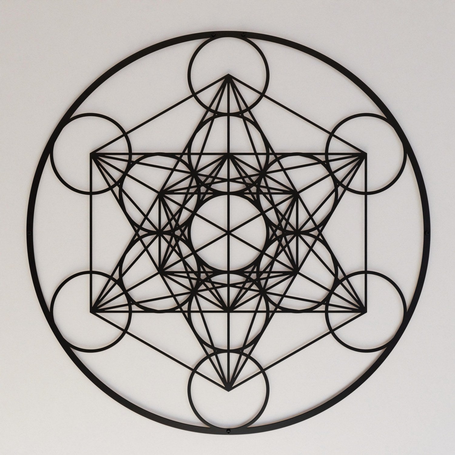 Metatrons Cube - Metal Wall Art