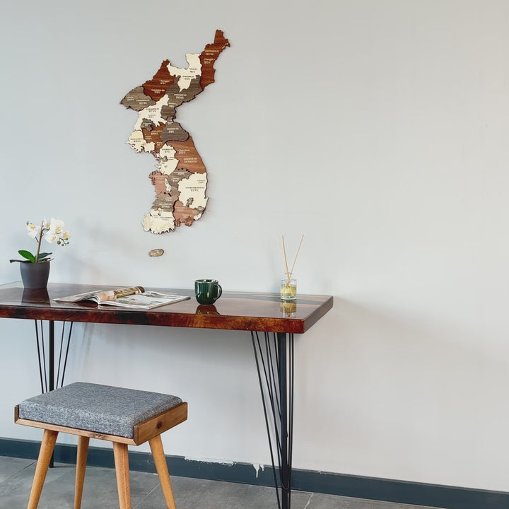 wooden-map-of-north-and-south-korea-video-3d-and-multicolor-office-decor-geographic-colorfullworlds
