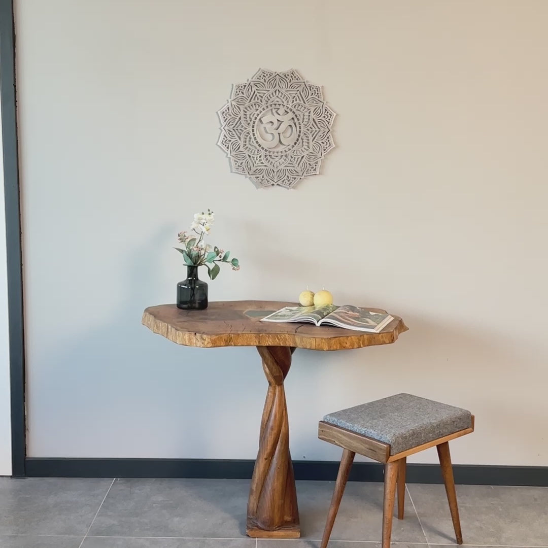 OM Mandala Metal Wall Art - Metal Wall Decor