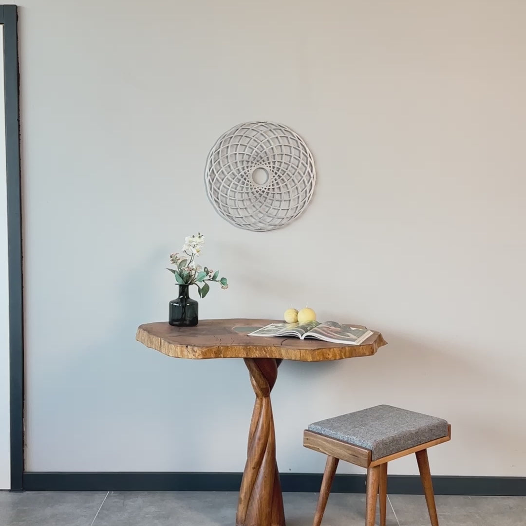 Flower of Life Circular Metal Wall Art - Metal Wall Decor