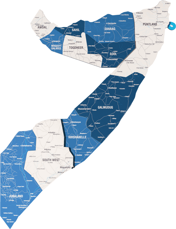 Somalia Wooden Wall Map - 3D UV Printed Wall Art — size shown to scale on a 4.2 metre wall