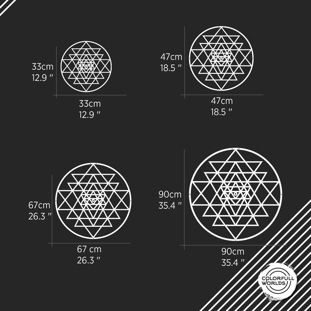 sri-yantra-circular-wall-art-geometric-spirituality-reflected-in-home-decorations-colorfullworlds