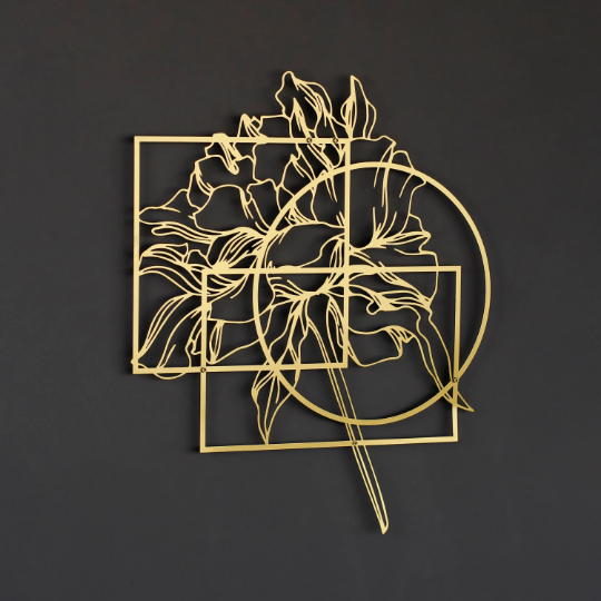 flower-metal-wall-art-abstract-geometric-design-for-kitchen-bedroom-colorfulworlds