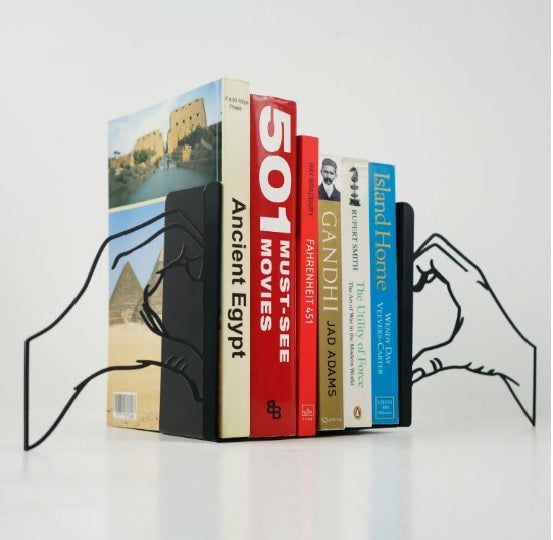 heart-of-hands-metal-bookend-metal-home-decor-table-decor-metal-table-decor-colorfullworlds