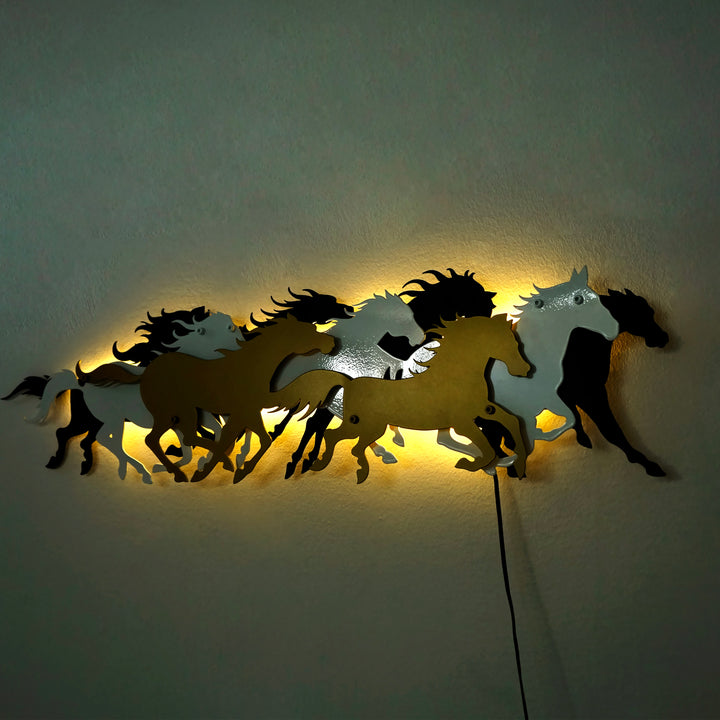 herd-of-horses-wall-art-metal-decor-led-lights-grey-gold-black-copper-3d-office-metal-decor-colorfullworlds