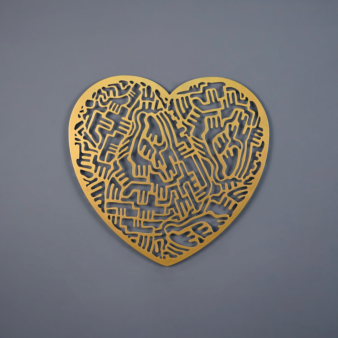 maze-of-heart-metal-wall-art-valentine's-day-and-special-occasions-metal-home-decor-metal-decor-office-decoration-gold-silver-colorfullworlds