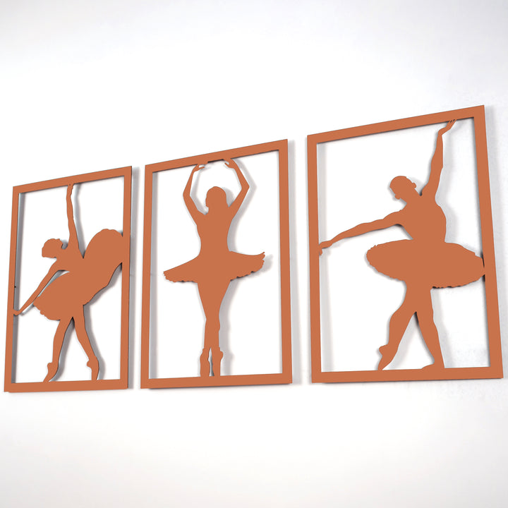 metal-wall-decors-metal-wall-table-triple-ballerina-modern-metal-decor-for-office-space-colorfullworlds