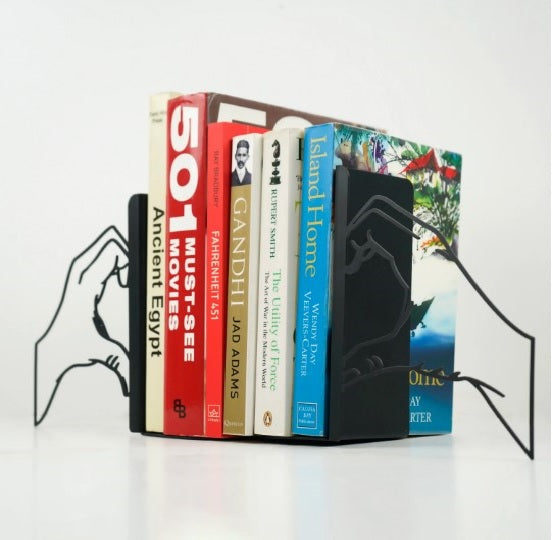 heart-of-hands-metal-bookend-metal-home-decor-metal-decor-table-accessories-colorfullworlds