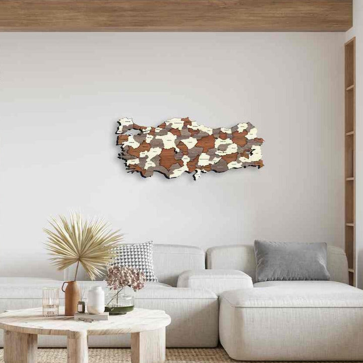 turkiye-country-map-3d-wooden-map-wall-decors-light-brown-dark-brown-light-blue-mustard-cream-red-home-decoration-colorfullworlds