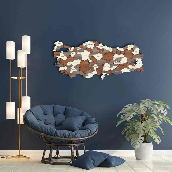 turkiye-country-map-multiyared-3d-map-light-brown-dark-brown-light-blue-mustard-cream-red-wall-decors-very-colorful-colorfullworlds
