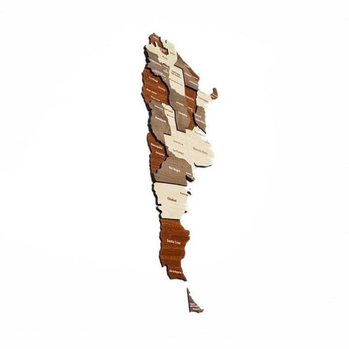 argentina-map-home-wood-decoration-light-brown-dark-brown-cream-3d-wooden-map-very-colorful-wall-art-colorfullworlds