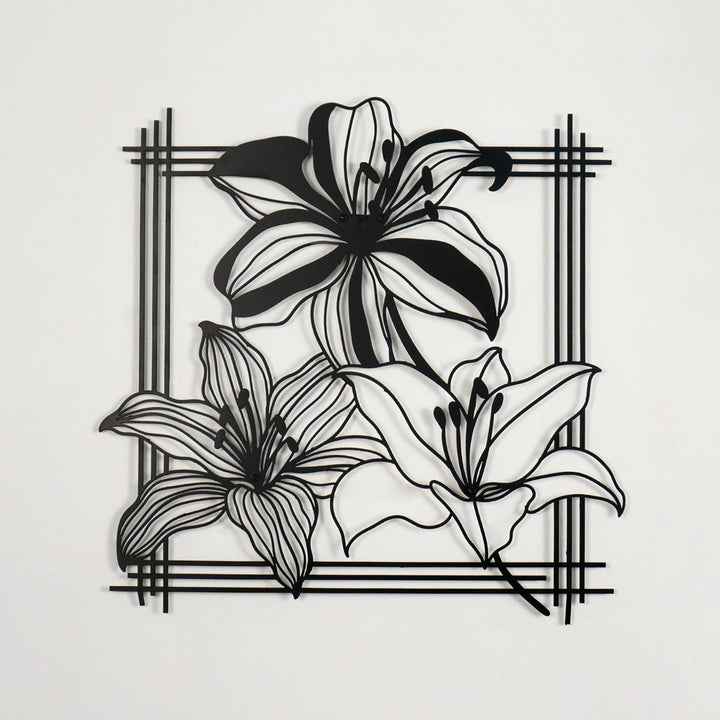 azalea-triple-set-metal-wall-decors-metal-wall-art-black-copper-bars-frame-office-colorfullworlds