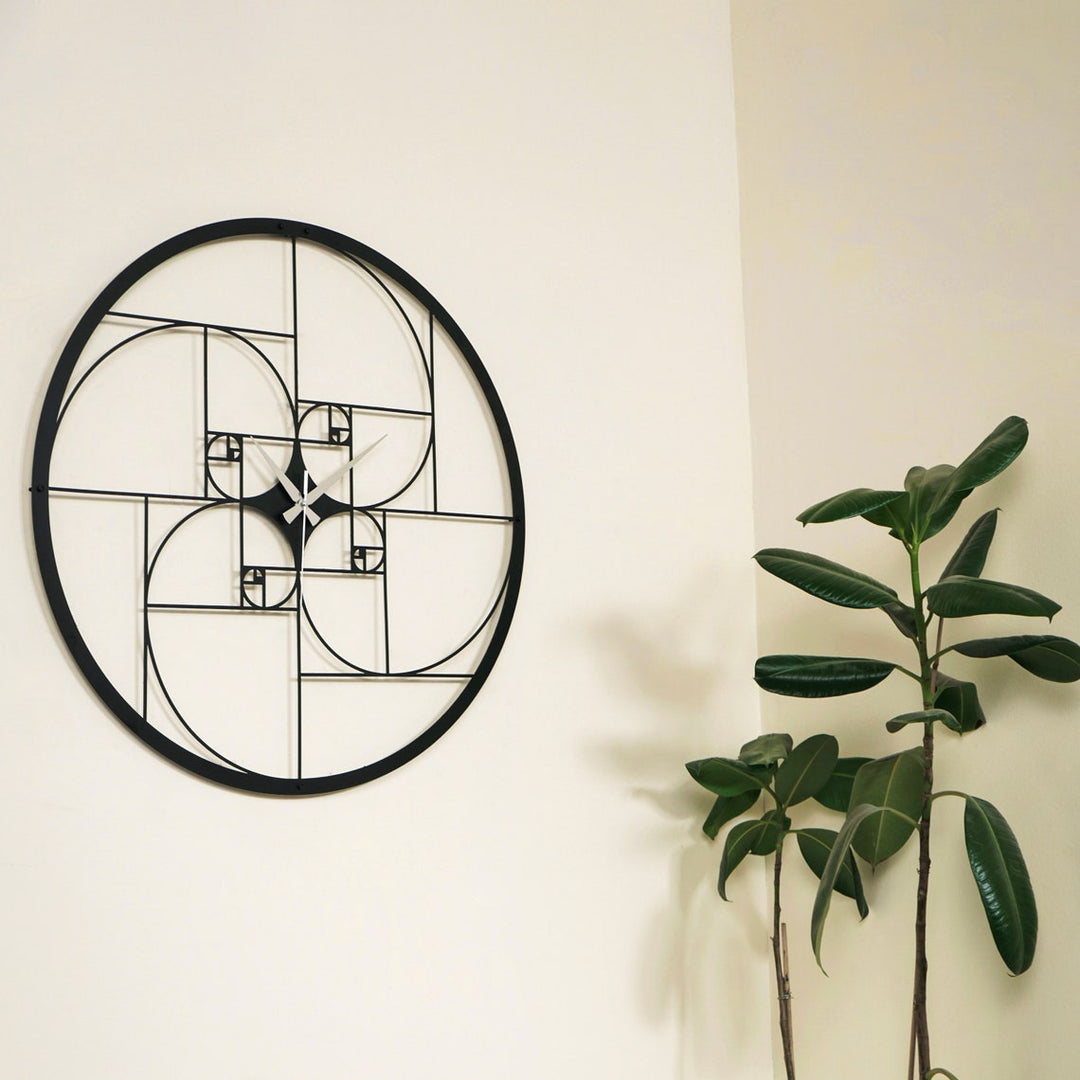 golden-ratio-metal-clock-wall-decor-metal-home-decor-metal-decor-home-decoration-black-copper-colorfullworlds