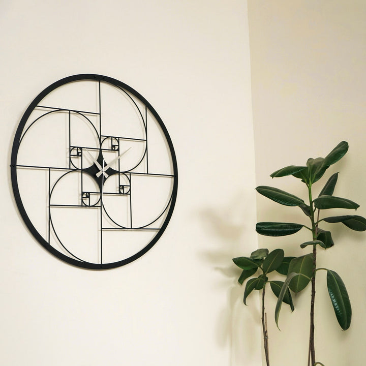 golden-ratio-metal-clock-wall-decor-metal-home-decor-metal-decor-home-decoration-black-copper-colorfullworlds