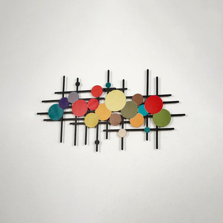 mid-century-modern-wall-art-uv-printed-bars-and-dots-metal-wall-art-decorative-metal-wall-art-wall-art-colorfullworlds