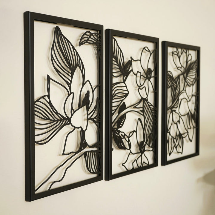 metal-wall-decors-metal-wall-table-triple-orchid-flowers-set-a-unique-blend-of-nature-and-modern-artistry-for-your-wall-colorfullworlds
