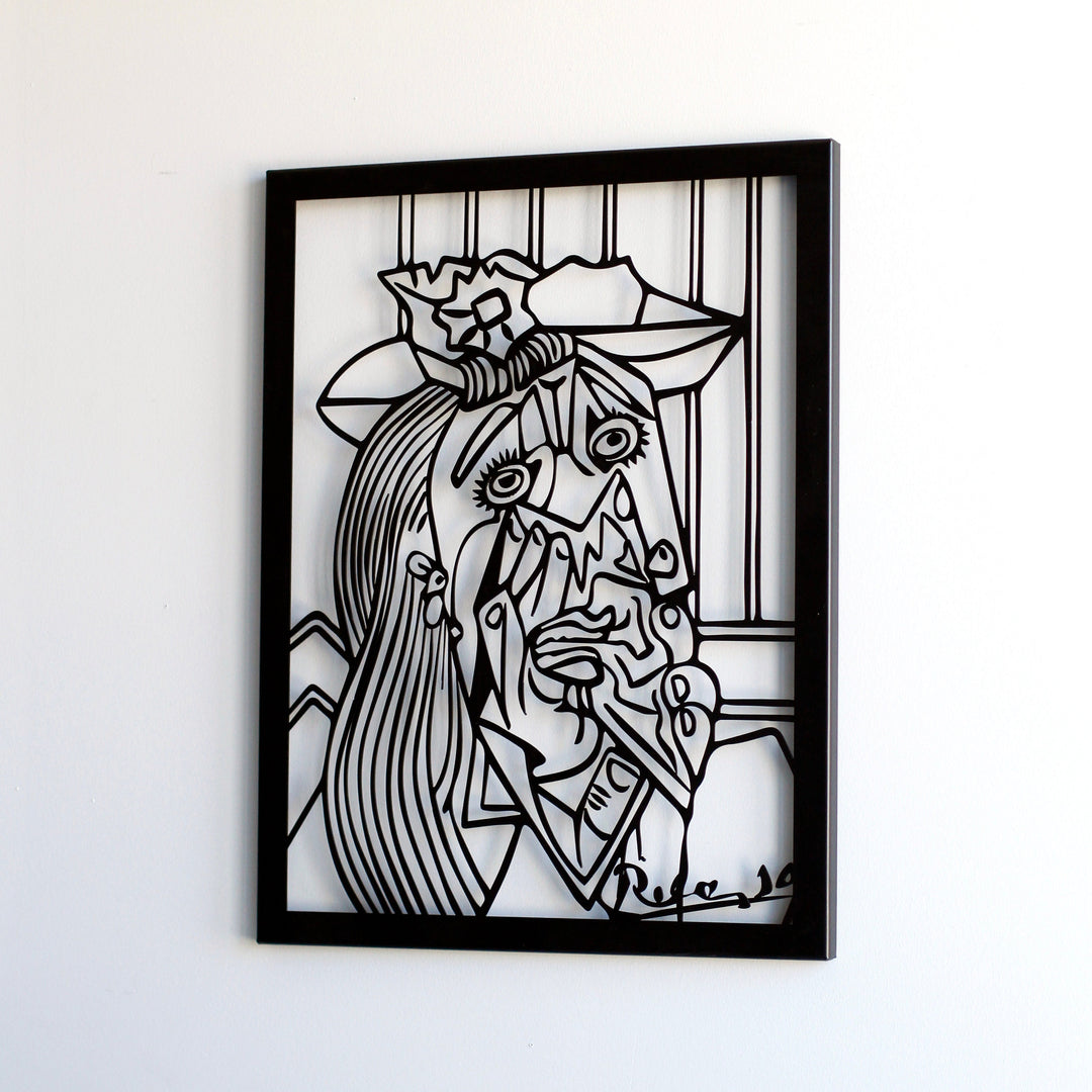 picasso-the-weeping-woman-metal-wall-decor-metal-wall-decor-mountain-series-metal-wall-decor-metal-home-decor-silver-copper-colorfullworlds