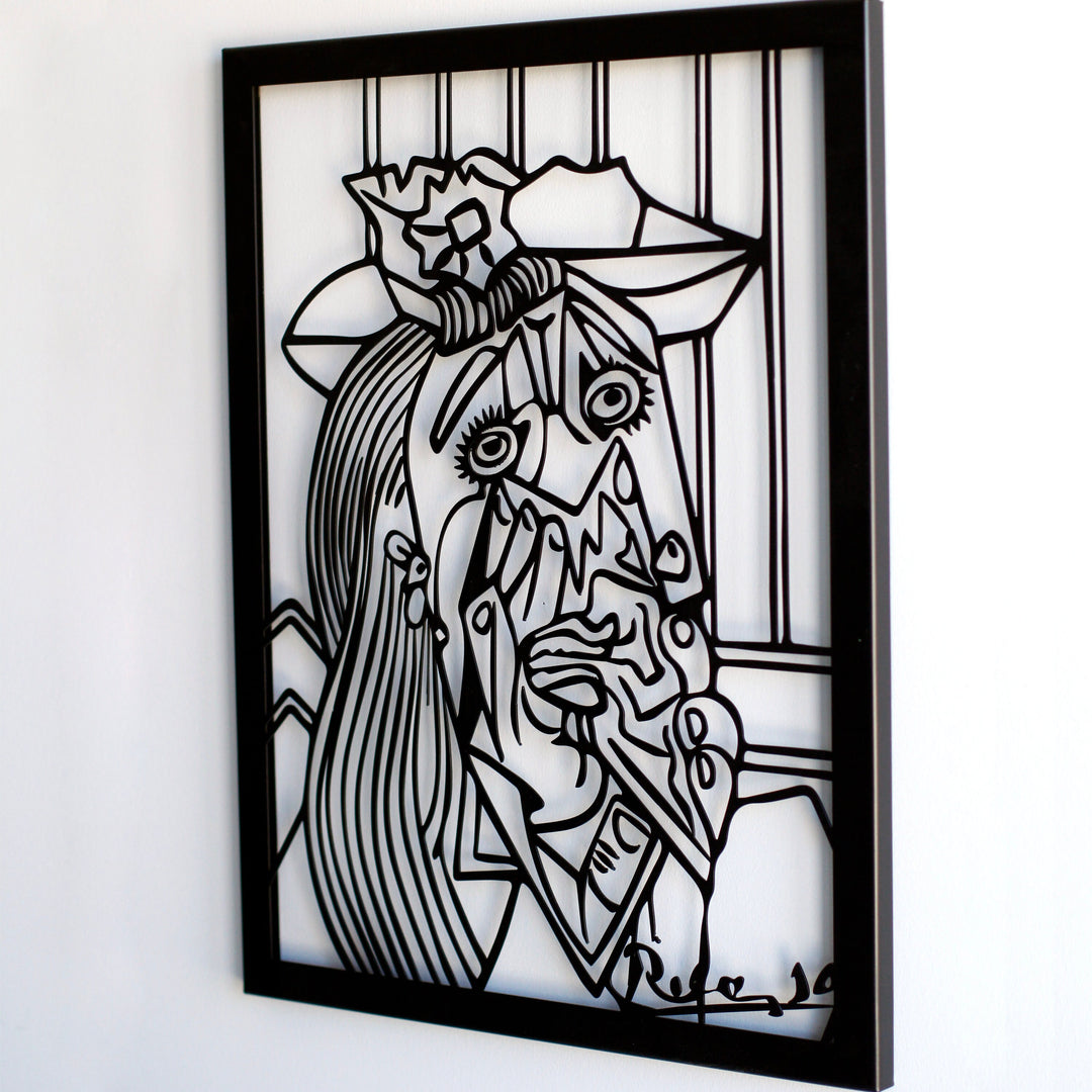 picasso-the-weeping-woman-metal-wall-decor-metal-wall-decor-mountain-series-metal-wall-decor-metal-home-decor-office-decor-colorfullworlds