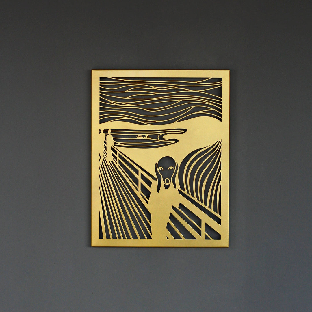 metal-wall-decors-metal-wall-table-the-scream-by-edvard-munch-iconic-metal-wall-art-black-gold-colorfullworlds