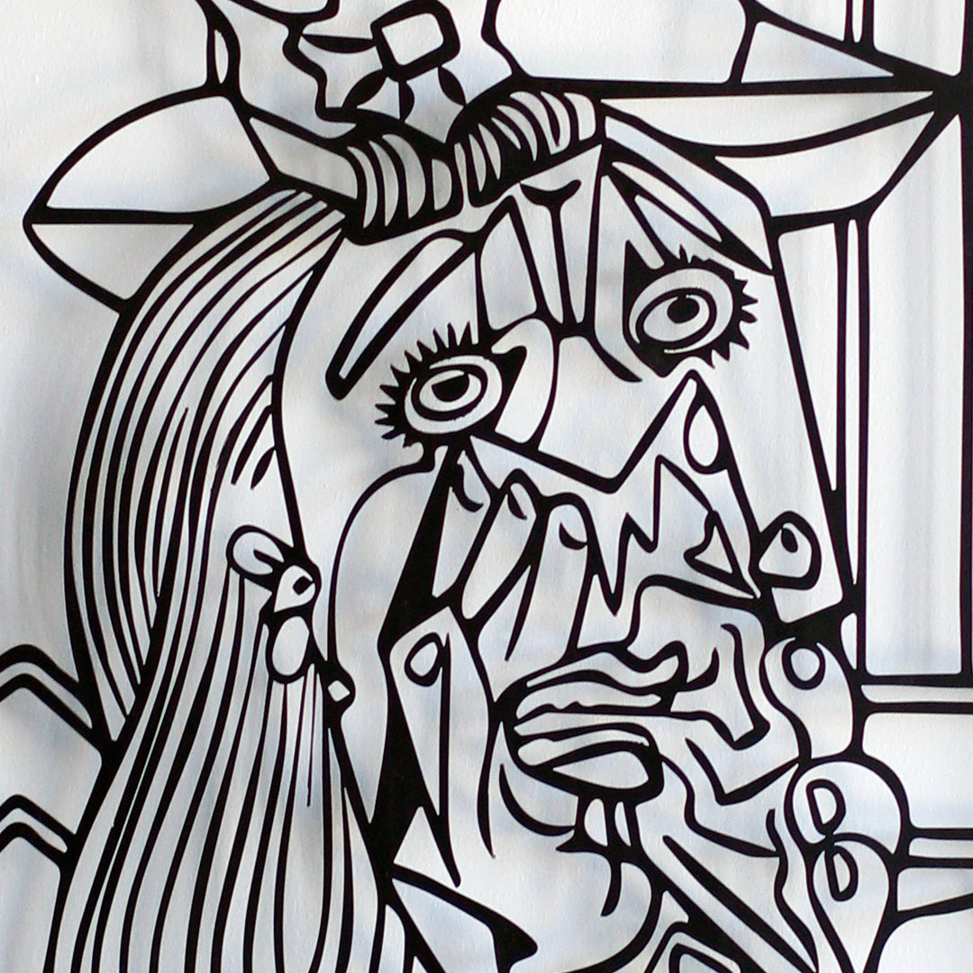 picasso-the-weeping-woman-metal-wall-decor-metal-wall-decor-mountain-series-metal-wall-decor-metal-home-decor-black-gold-colorfullworlds