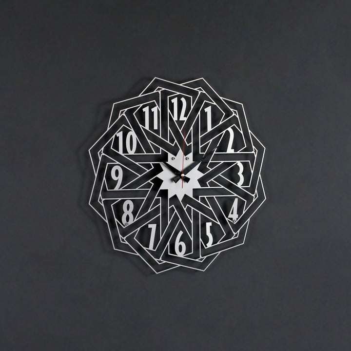 geometric-design-metal-wall-clock-decor-office-metal-decor-silver-gold-black-copper-colorfullworlds