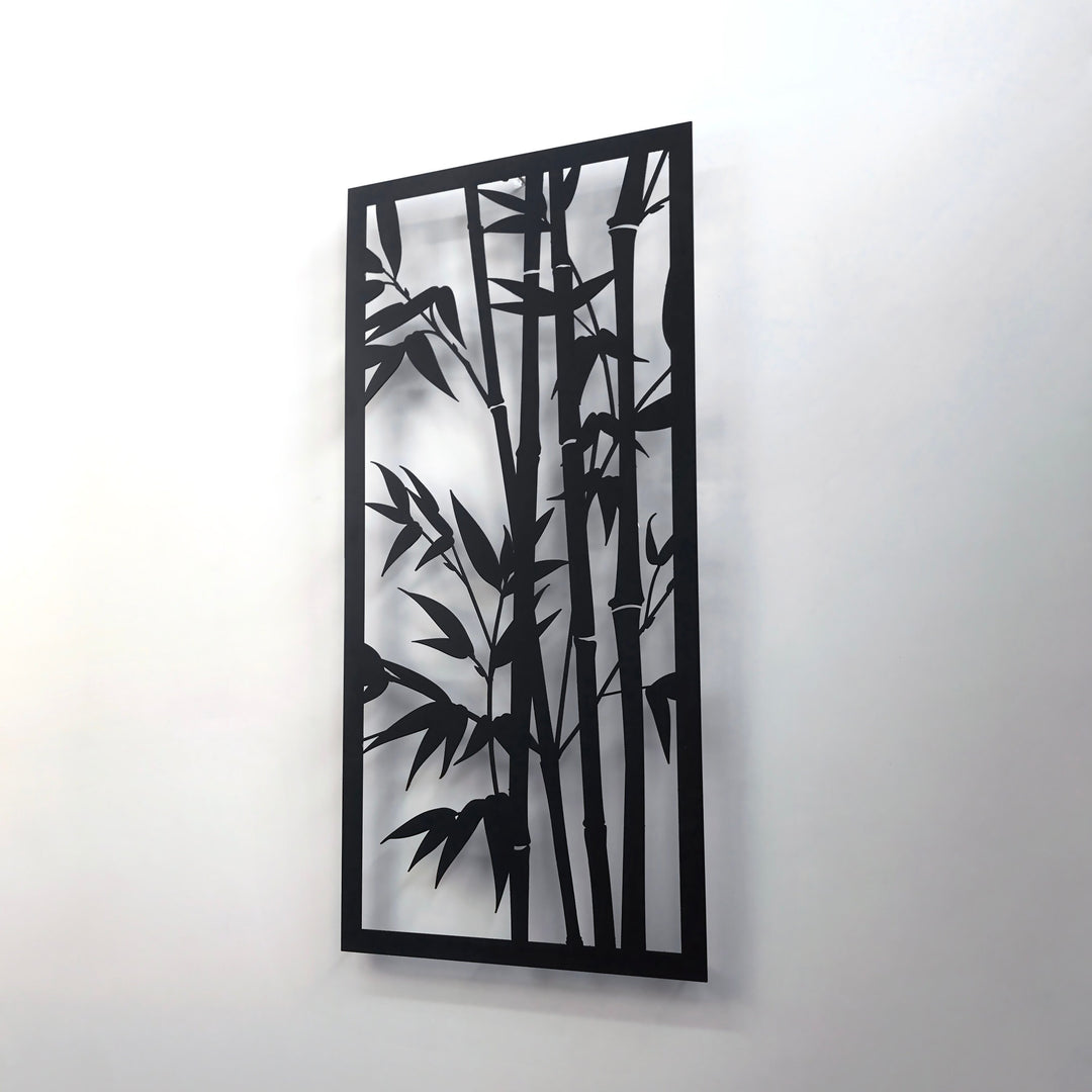 bamboo-trees-metal-wall-table-in-silver-for-elegant-homes-colorfullworlds