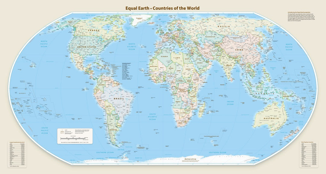 The Equal Earth Map: Seeing the World at Its True Size