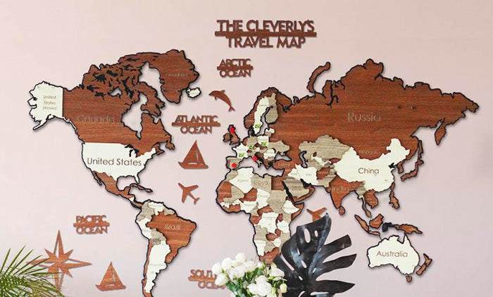 Wood on Metal Maps