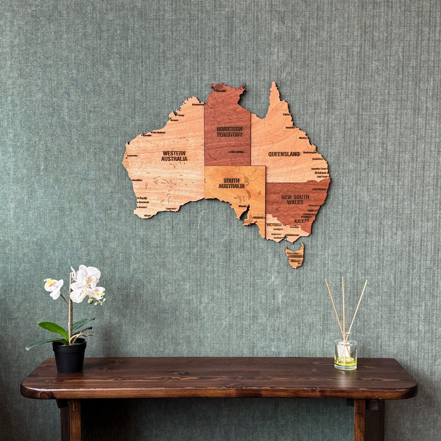 Timber Map Wooden Map of Australia Wall Art, Plywood – ColorfullWorlds