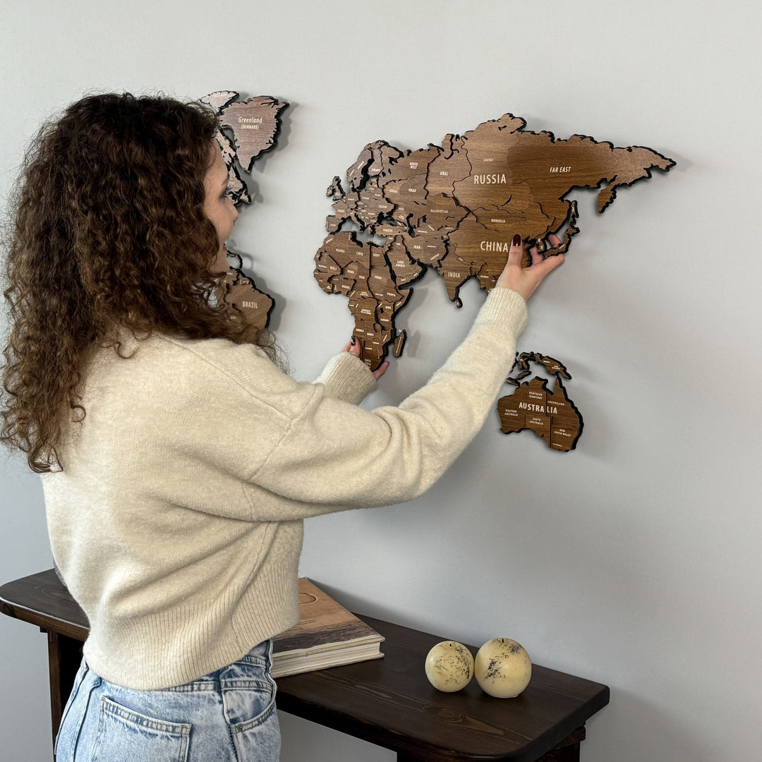 assembled-3d-wooden-multilayered-world-map-on-metal-base-colored-light-brown-handcrafted-global-map-colorfullworlds