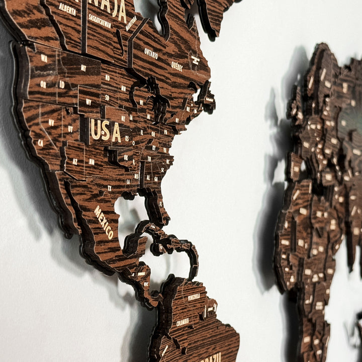 assembled-3d-wooden-multilayered-world-map-on-metal-base-colored-dark-brown-handmade-artistic-design-colorfullworlds