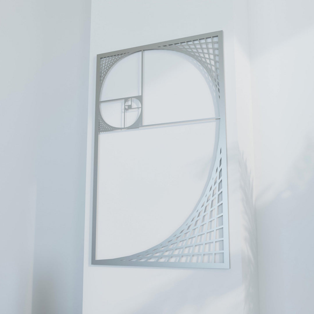 The Golden Ratio Fibonacci Spiral Wall Art - Spiral Metal Wall Decor
