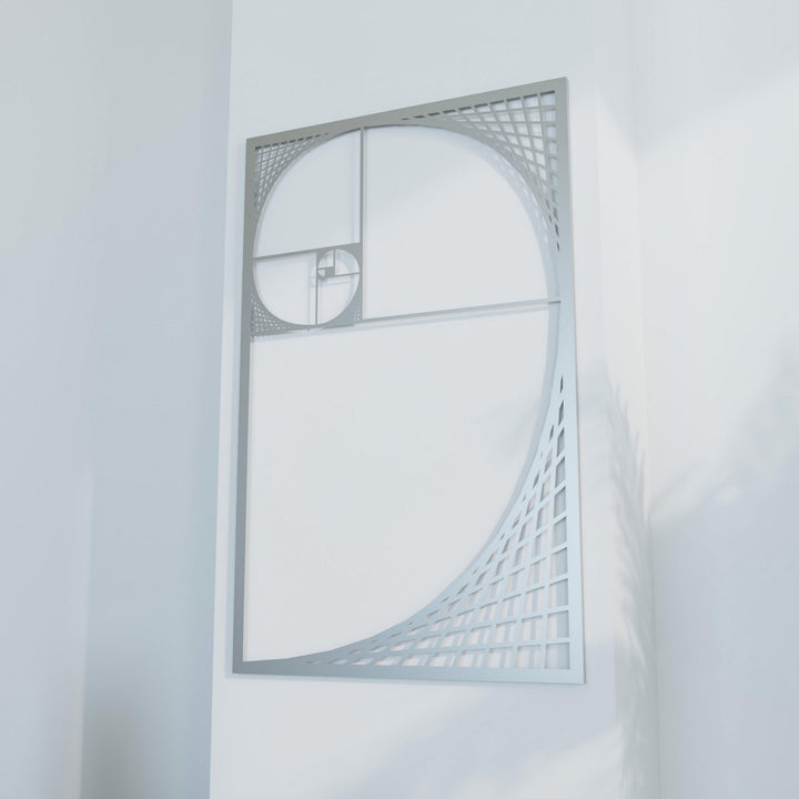 The Golden Ratio Fibonacci Spiral Wall Art - Spiral Metal Wall Decor