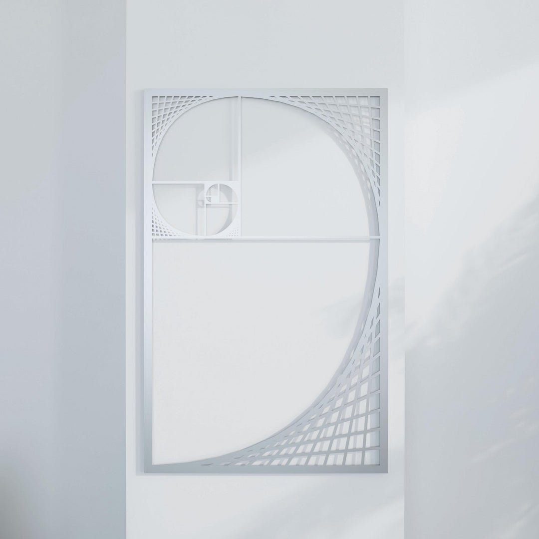The Golden Ratio Fibonacci Spiral Wall Art - Spiral Metal Wall Decor
