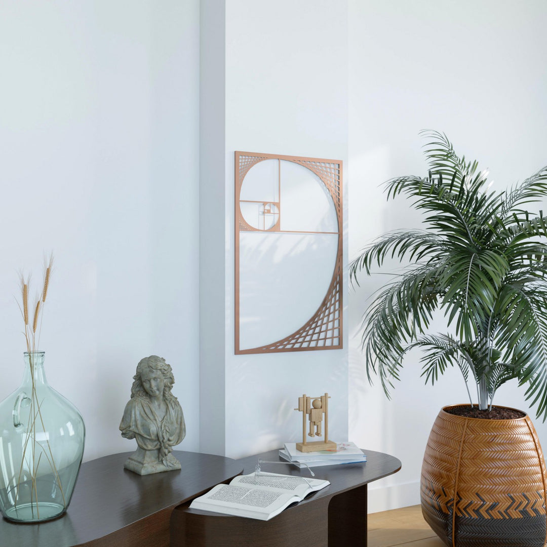 The Golden Ratio Fibonacci Spiral Wall Art - Spiral Metal Wall Decor