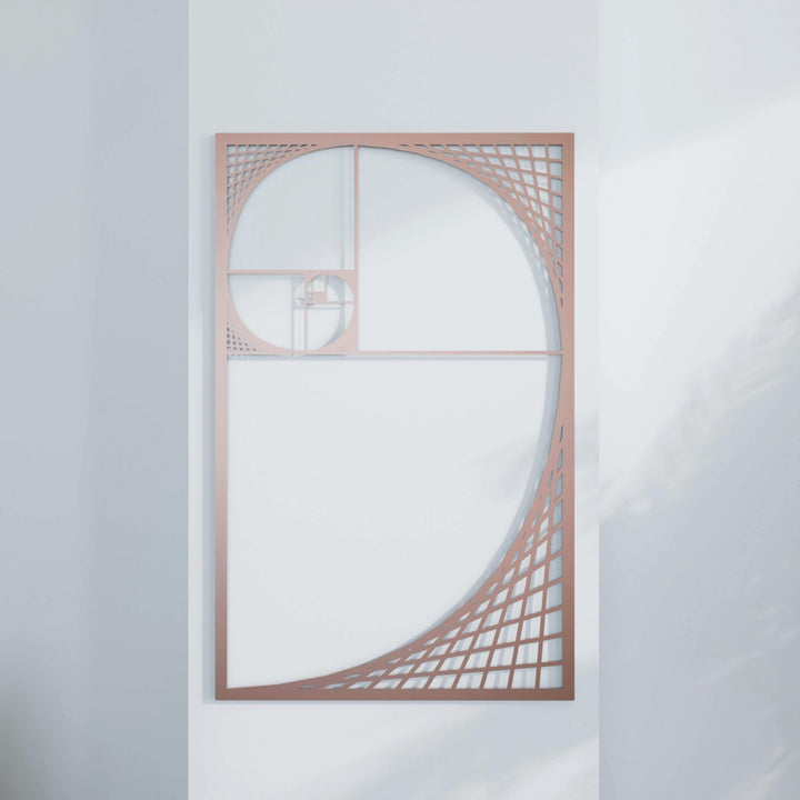 The Golden Ratio Fibonacci Spiral Wall Art - Spiral Metal Wall Decor