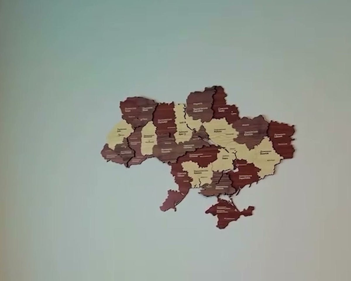 Ukraine in Layers of Wood