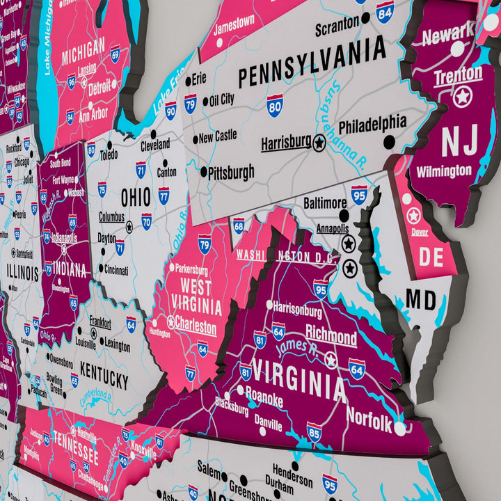 country-map-multilayered-usa-wall-decor-crimson-easy-installation-colorfullworlds