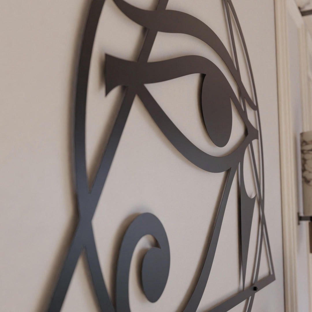 eye-of-horus-metal-wall-art-matte-black-laser-cut-colorfullworlds