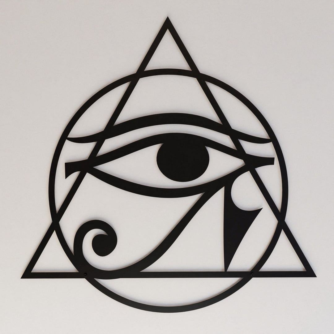 eye-of-horus-metal-wall-art-matte-black-living-room-decor-colorfullworlds