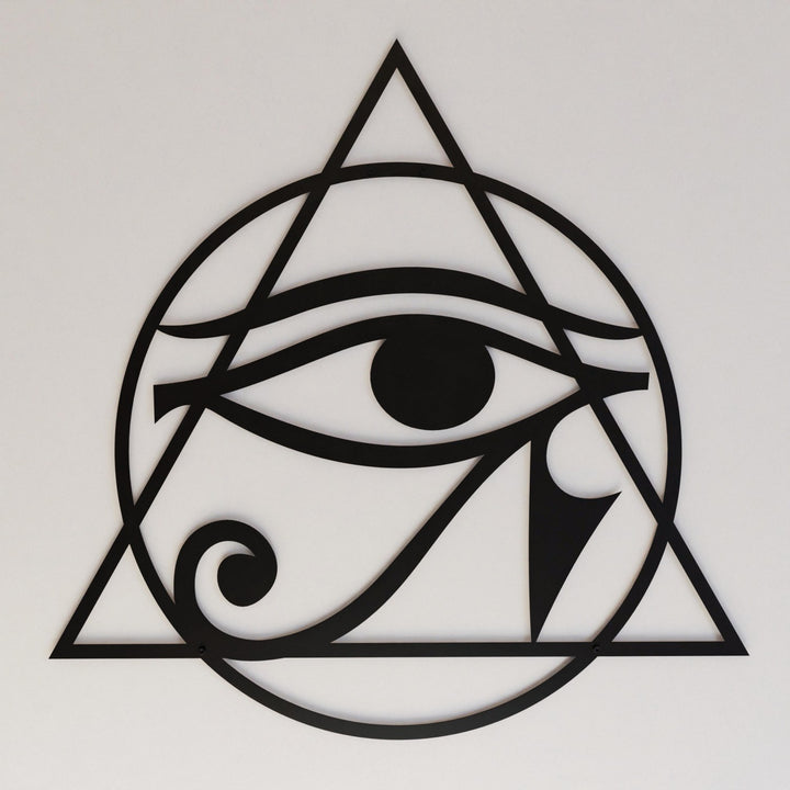 eye-of-horus-metal-wall-art-matte-black-living-room-decor-colorfullworlds